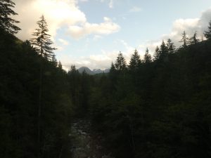 Abend in den Kaskaden