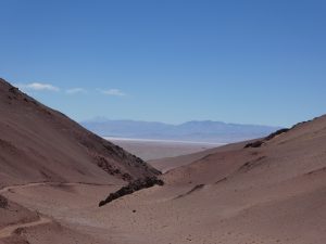 Blick zurück uaf den Salar de Arizaro Tolar Grande--Salar de Pocitos